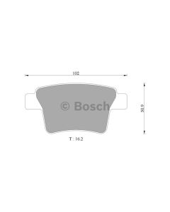 Bosch 0986AB9355 Brake Pad Set DB1713BL to suit Jaguar Ford