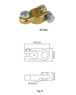 Ionnic RT15N 17mm Bolt Negative Battery Terminal