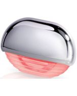 Hella Marine Red LED Easy Fit Gen2 Waterproof Step Light - Chrome Plated Plastic Cap - 12-24VDC