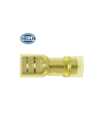 Hella PC Fully Insulated Female Blade Terminals - Yellow (Pack of 50) (8508)