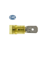 Hella PC Insulated Male Blade Terminals - Yellow (Pack of 10) (8219)