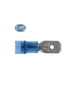 Hella 8518 PC Insulated Male Blade Terminals - Blue (Pack of 100) (8518)