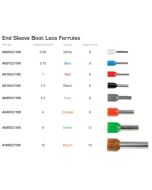 IONNIC A10082/100 Boot Lace Ferrules End Sleeve Brown 10mm2 (Bag of 100)
