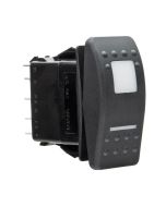 Ionnic R402-24RR Carling Contura R Series Rocker Switch - On-On DPDT, Dual Red LED, 24V