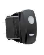 Ionnic V402-12RR Carling Contura V Series Rocker Switch - On-On DPDT, Dual Red LED, 12V