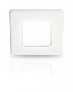 Hella 2JA015014011 EuroLED 75 Square, White Plastic Rim -24V DC (White Lamp)