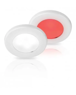 Hella 2JA015247011 EuroLED 75 Screw Mount White Plastic Rim Dual Colour -12V DC (White/Red)