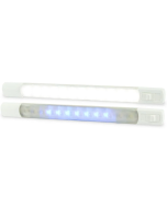 Hella 2JA958121011 LED Interior/Exterior Strip Lamp with Switch Surface Mount - 12V (White/Blue)