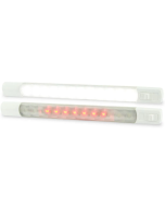 Hella 2JA958121401 LED Interior/Exterior Strip Lamp with Switch Surface Mount - 24V (White/Red)