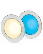 Hella 2JA958340131 EuroLED 95 Gen 2 Round Down Light Dual Colour Recess Mount w/ Spring Clip - Warm White/Blue