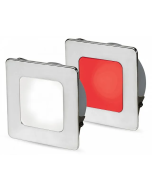 Hella 2JA958340601 EuroLED 95 Gen 2 Square Down Light Dual Colour Recess Mount with Spring Clip - White/Red