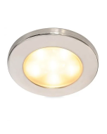 Hella 2JA980940111 EuroLED 95 Down Lights - Recess Mount Polished Stainless Steel Rim - Warm White
