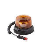Hella 2RL014979021 Rotating Beacon RotaLED Compact - 12-24V (Amber Lens)