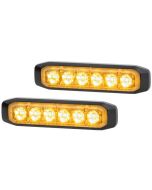 Hella 2XD014562401 LED Strobe-type Beacon Warning Light - Amber