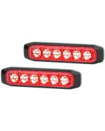 Hella 2XD014562701 LED Strobe-type Beacon Warning Light - Red