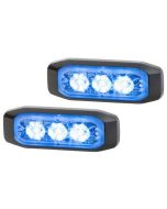 Hella 2XD014563101 LED Strobe-type Beacon Warning Light - Blue