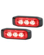 Hella 2XD014563701 LED Strobe-type Beacon Warning Light - Red