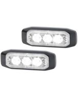 Hella 2XD014563901 LED Strobe-type Beacon Warning Light - White
