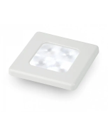 Hella 2XT980580551 White LED Square Courtesy Lamp -12V DC (White Plated Rim)