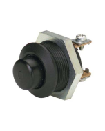 Hella Off-(On) Starter Push Button Switch - Spring Return, Black (4501)