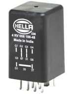 Hella 4RV008188481 After-Glow Relay Control Unit - 9 Pin (12V)