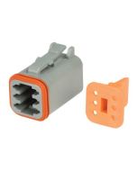 Hella Mining 9.HM4946 6-Way Male DT Connector (Incl. Wedge) - Pack of 10