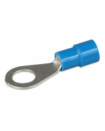 Hella 8244 Insulated Eye Terminals - Blue, 6.3mm (Blister Pack 20)