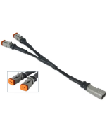 Hella 8KA958361001 2 Pole Y-Splitter Joint Plug and Socket (300mm)
