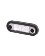 Hella 95968080 LED Wide Rim Rectangular Courtesy Step Lamp - Clear Lens, (White Light)