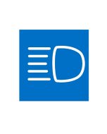 Hella 9XT714300131 Symbol Card - Blue with "Main Beam" Symbol