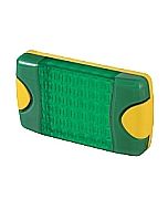 Hella Mining HM95903780 DuraLed M-Series High Intensity Warning Beacon - Narrow Beam Bare Wire, Green