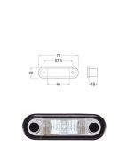Hella LED Front Position / Outline Lamp - White (Pack of 4) (2055BULK)