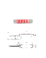 Hella HM6605RD-24V MiniThinLED Interior Lamp - Red, 24V DC