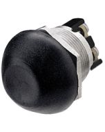 Hella Off-(On) Starter Push Button Switch - Spring Return, Black (4503)