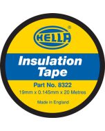 Hella PVC Electrical Insulation Tape - Black, 20m (8322)