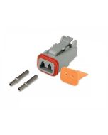 Hella 4960-P 2 Pole Deutsch Connector with Wedge and Contacts