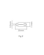 Ionnic 6418/10 Globe Halogen Festoon 12V 5W SV8.5 (35mm)