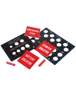 Ionnic ENG-STARTERISO Adhesive Backed Egraved Panels - 45 x 20mm