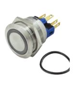 Ionnic L16-RB Vandal Switch Resistant 12-24V N/O & N/C - Blue