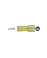 IONNIC QKC55 Yellow Nylon Insulated Female Blade Terminal (Pack of 100)