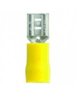 Quikcrimp QKC50 Yellow Vinyl, Female 6.3mm Blade Terminal