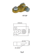 Ionnic RT13N 12mm Bolt Battery Terminal - Negative