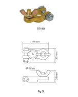 Ionnic RT14N Wingnut 16mm - Negative Battery Terminal