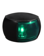 Hella 2LT980520231 2 NM NaviLED Starboard Navigation Lamp (Black Shroud- Coloured Lens (2.5m Cable))